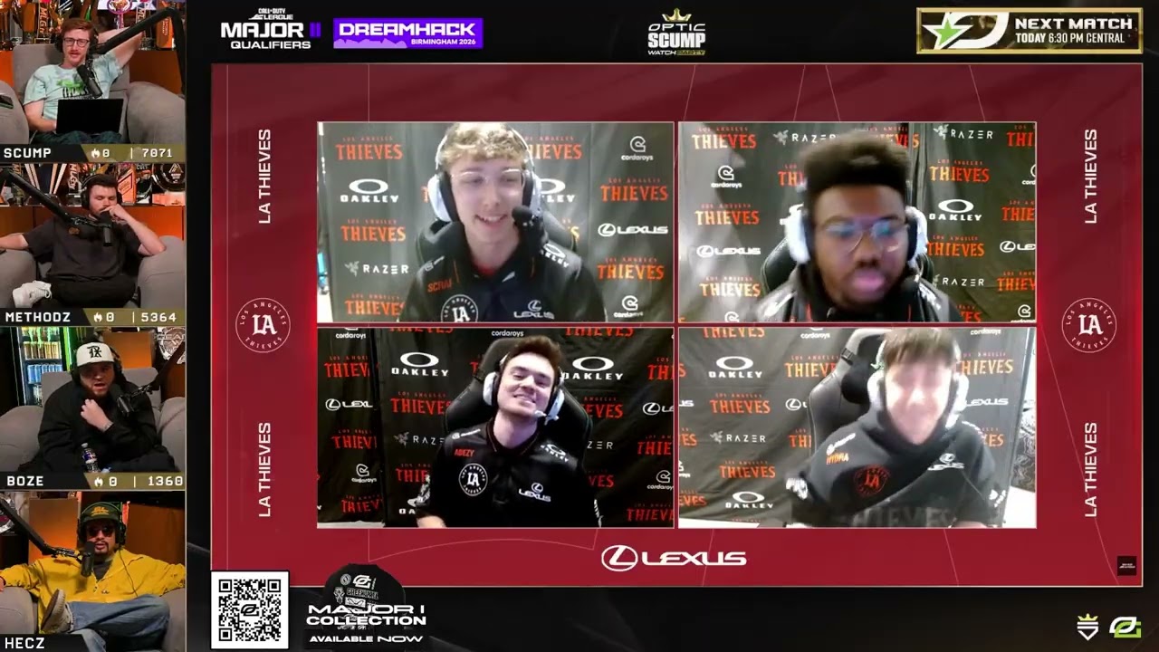 METHODZ SCUMP HECZ & BOZE REACT TO OPTIC DOMINATING LA THIEVES