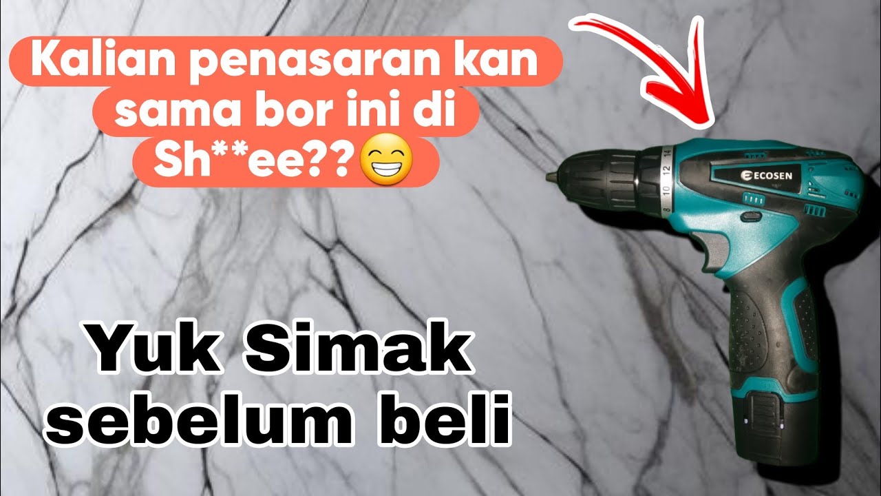 Nyobain bor 12v dari ECOSEN || seperti apa performa nya? yuk disimak sebelum membeli