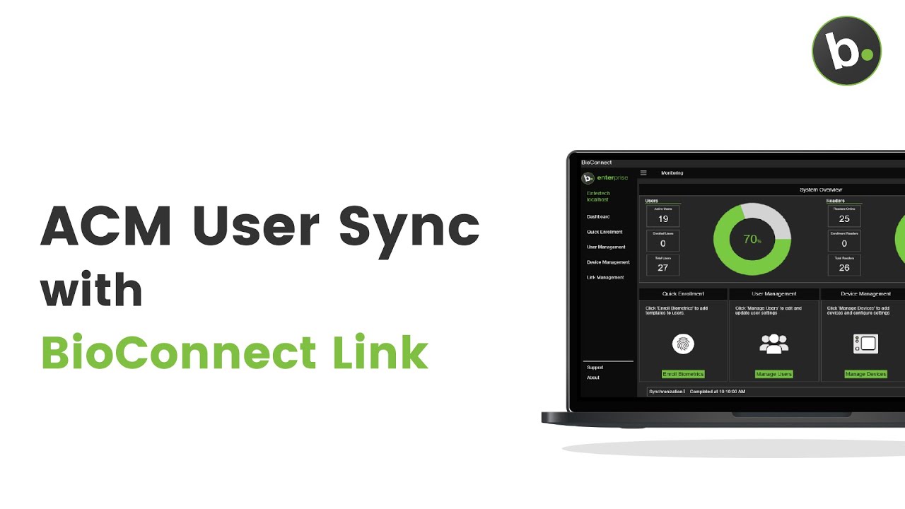ACM User Sync with BioConnect Link