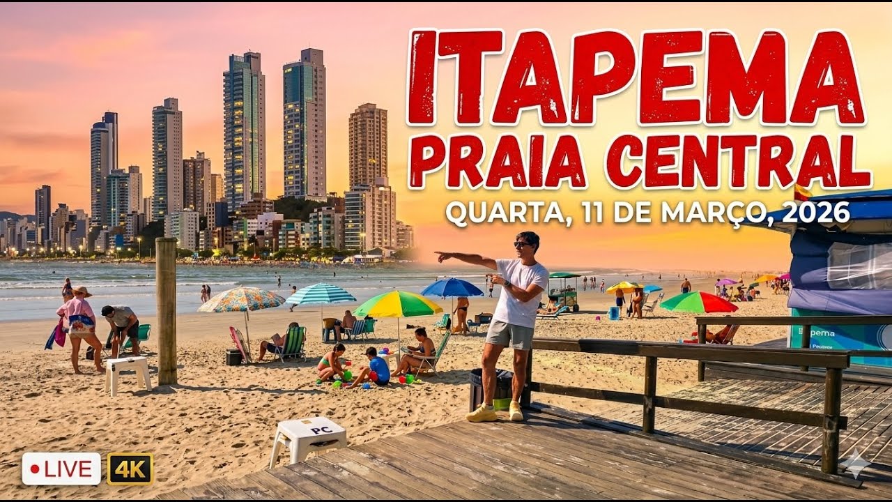 Itapema Ao Vivo - Pôr do Sol na Praia Central.