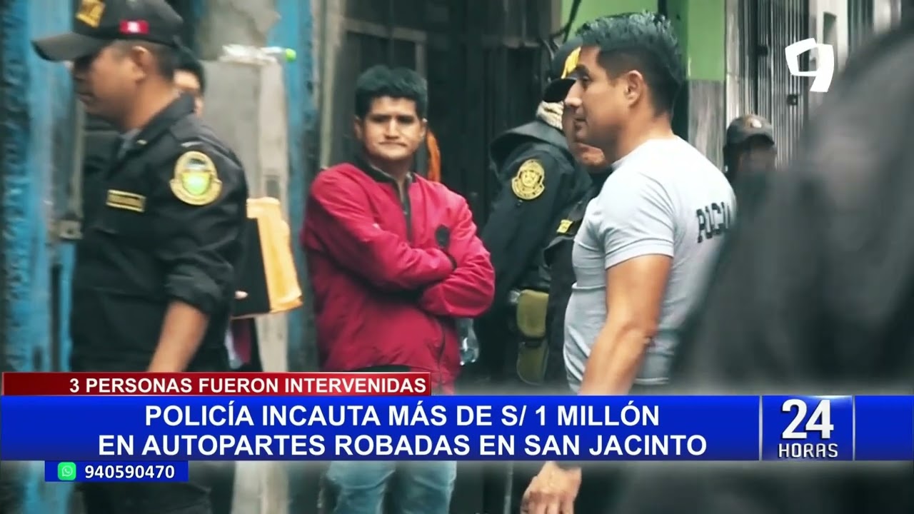 San Jacinto: PNP incauta autopartes valorizadas en más de S/ 1 millón