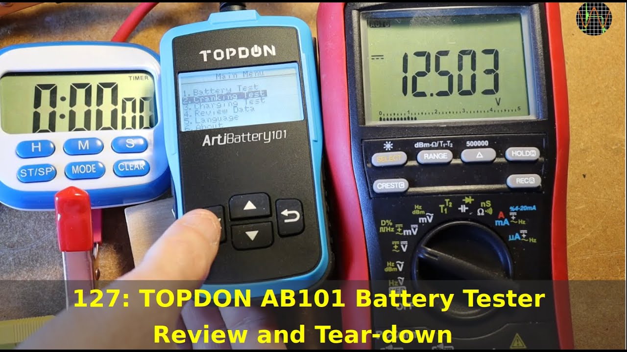 127 - Тестер аккумуляторов TOPDON ArtiBattery101 (AB101), обзор и разборка