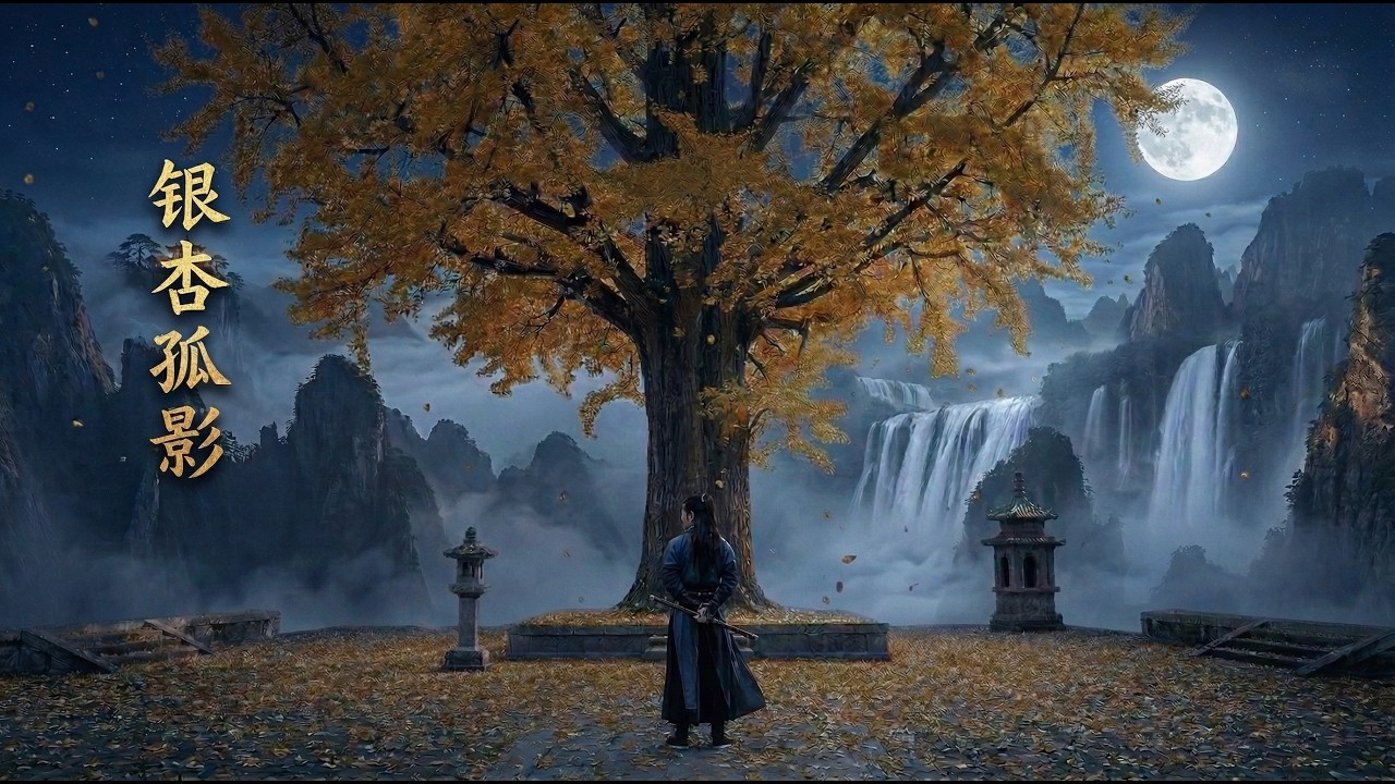 Ancient Chinese Music 🌿 Guzheng & Bamboo Flute | Stillness Beneath the Ginkgo 🍂 银杏孤影