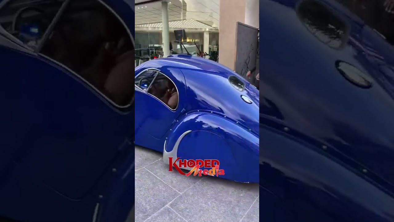Cheddar arrives at Despite&rsquo;s Automobile Museum with Expensive Bugatti #shorts #khodedmedia #foryou