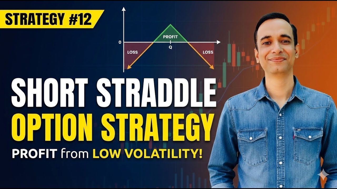 Short Straddle Strategy Explained 🔥| Option Selling for Beginners