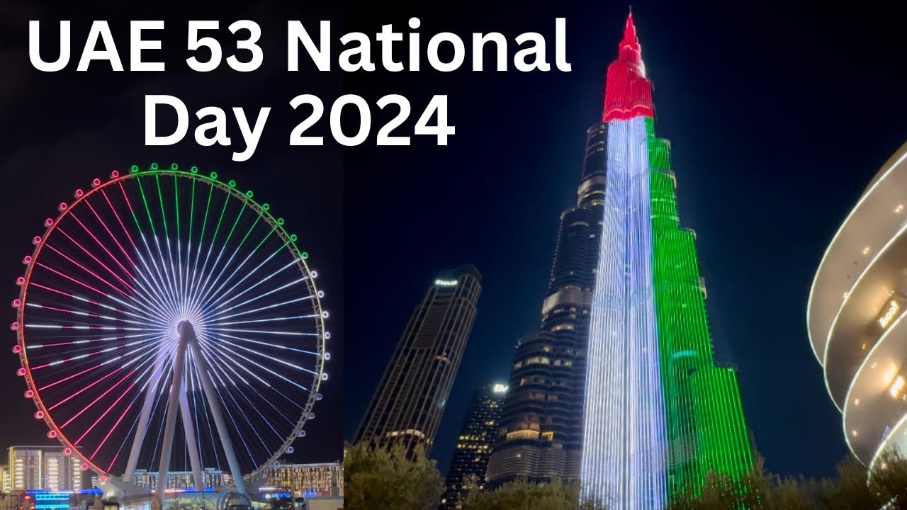 UAE 53rd National Day Celebrations |4K| JBR Beach Fireworks 🎇 2nd December 2024