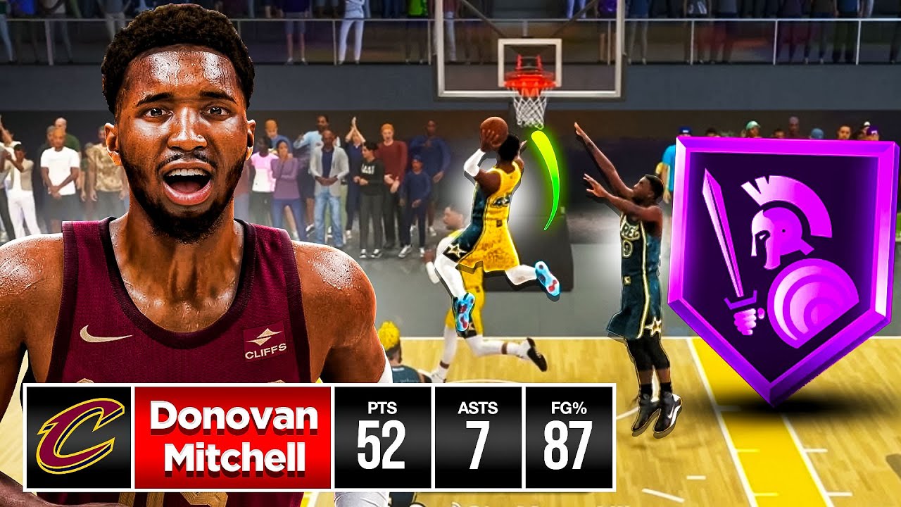 This DONOVAN MITCHELL BUILD is a SERIOUS PROBLEM in REC NBA 2K24! BEST GUARD BUILD 2K24