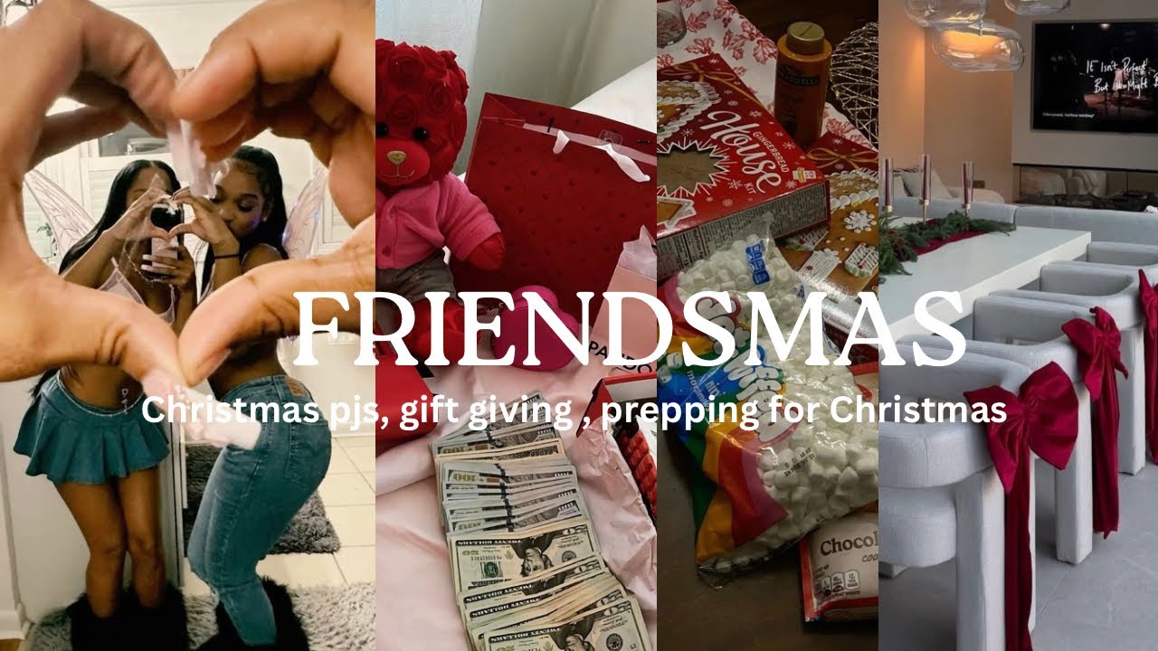 WEEKEND VLOG 🫧🎀: HOSTING FRIENDSMAS, CHRISTMAS SHOPPING + SEEING SANTA CLAUS+ DIY NAILS & GIFT GIVIN