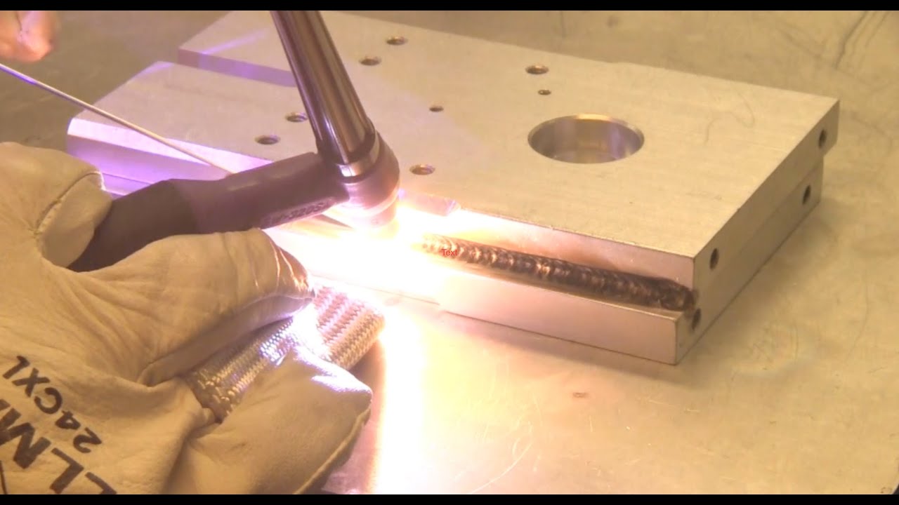 TIG Welding Thick Aluminum using DC and Helium