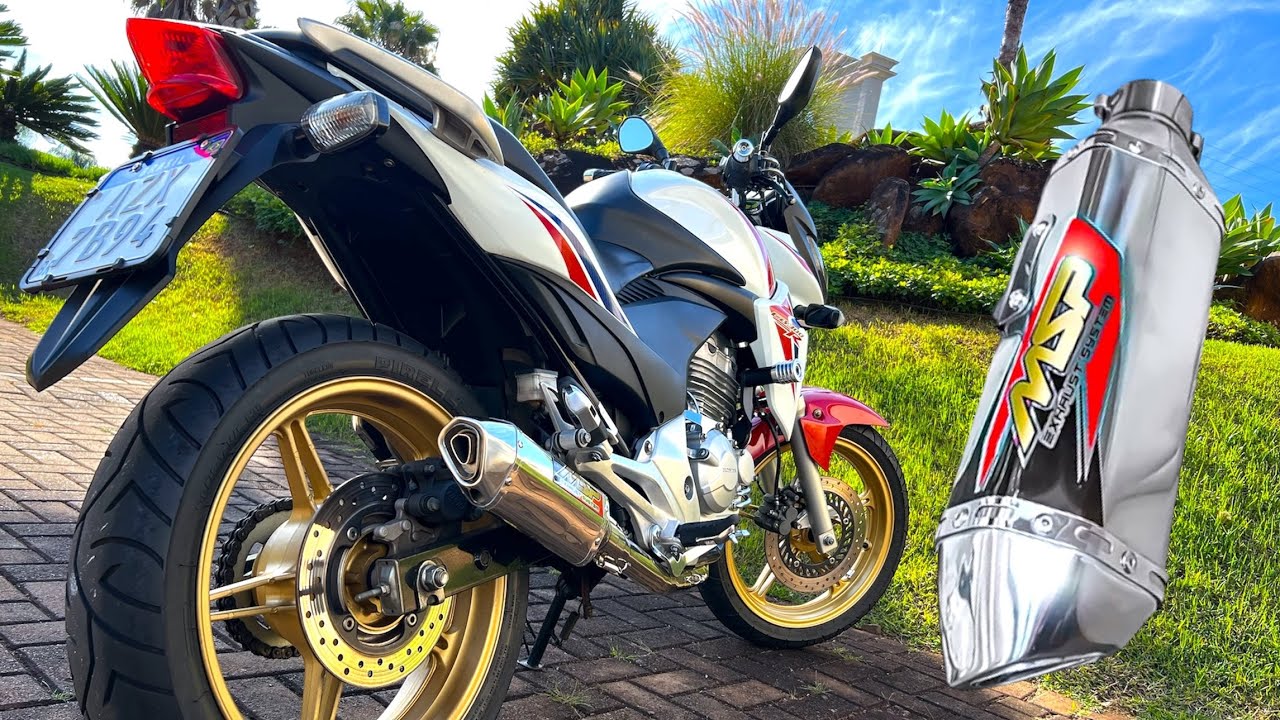 ESCAPE ESPORTIVO MSP FULL INOX: Lancei o novo escapamento da DISARSZ na CB 300