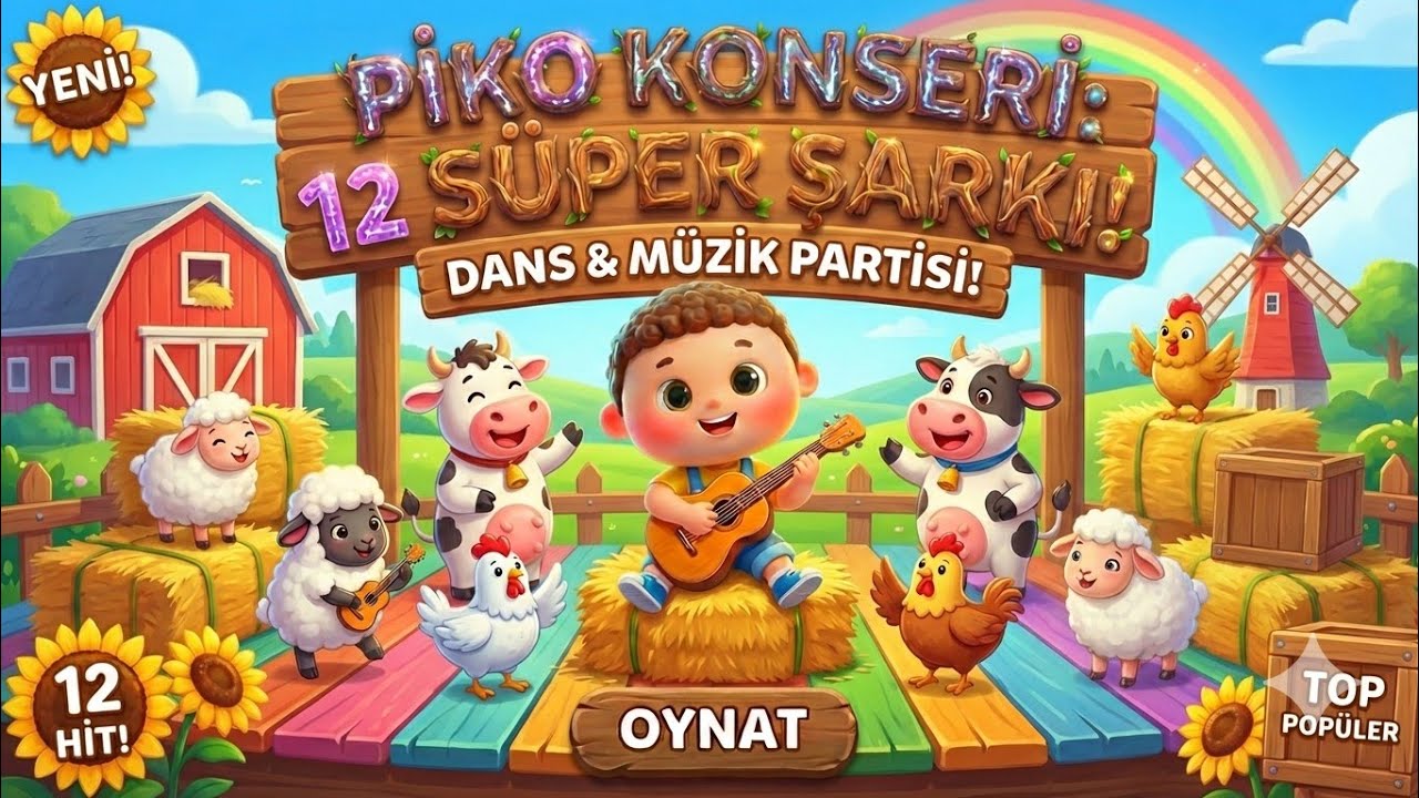 Piko ile 12 Eğitici Çocuk Şarkıları | Hayvanlar, Renkler, Sayılar, Mevsimler #kidssongs 