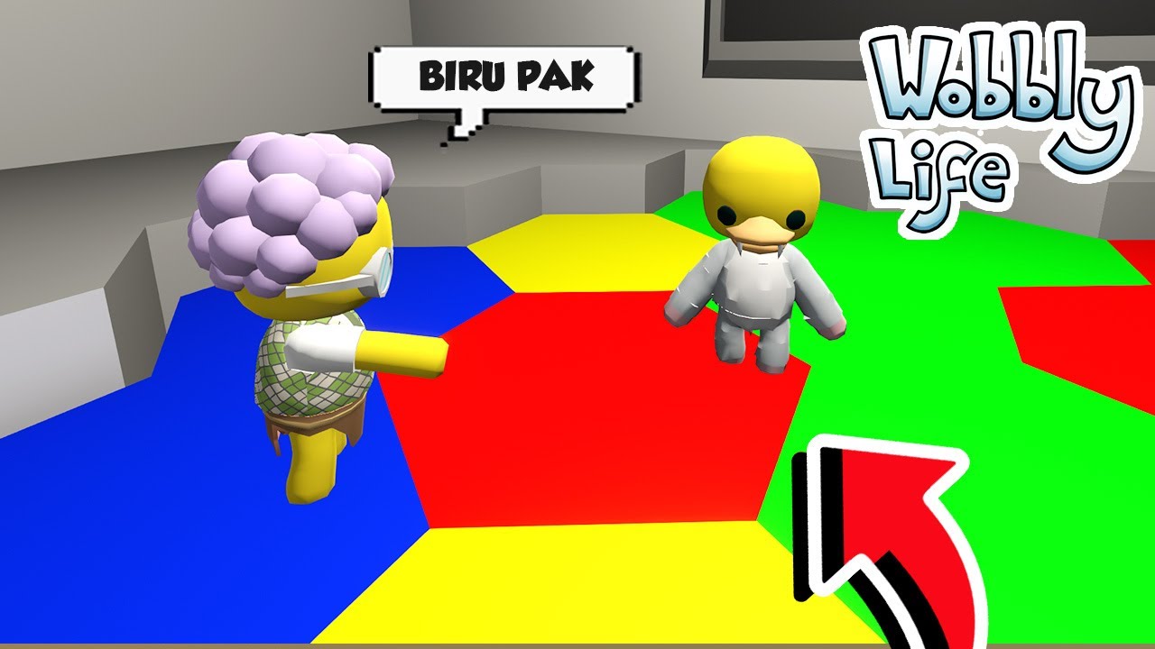 DUO KOCAK MAIN TEBAK WARNA DAN KEJAR KEJARAN DI WOBBLY LIFE!!!