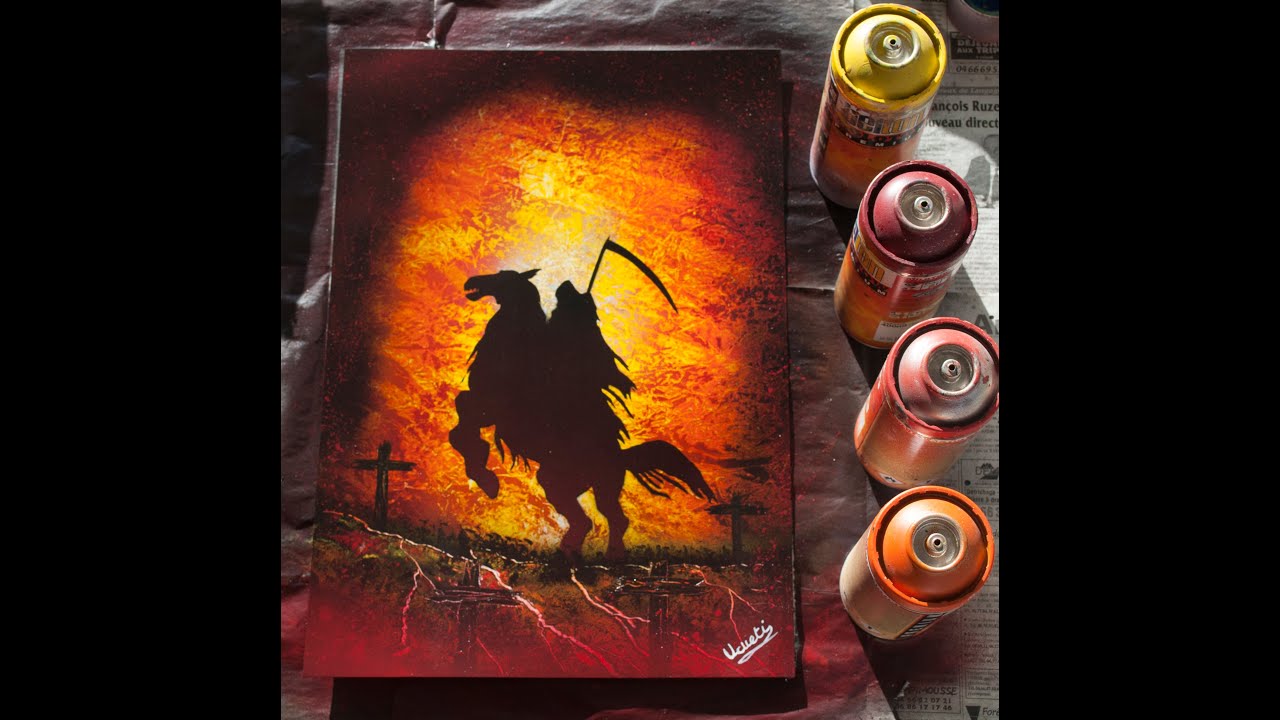 The Reaper - Spray paint art (peinture à la bombe) by Ucuetis
