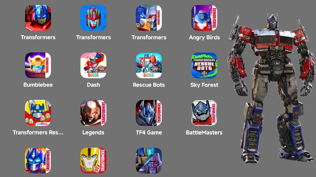 All Transformers in 2025: Forged Fight^Tactical Arena^Earth Wars^Angry Birds^Bumblebee Overdrive