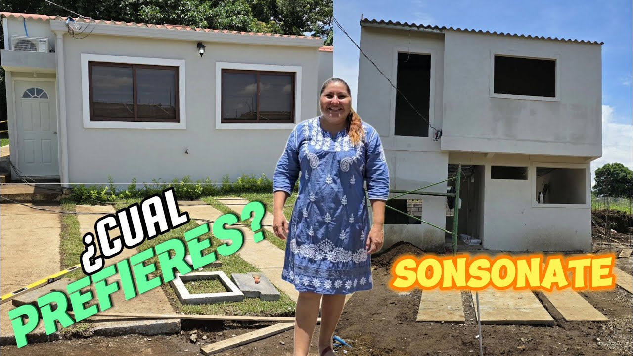 TOUR DE CASAS MODELOS en RESIDENCIAL FLORENCIA en SONSONATE. Medidas, Precios y Formas de reservar.