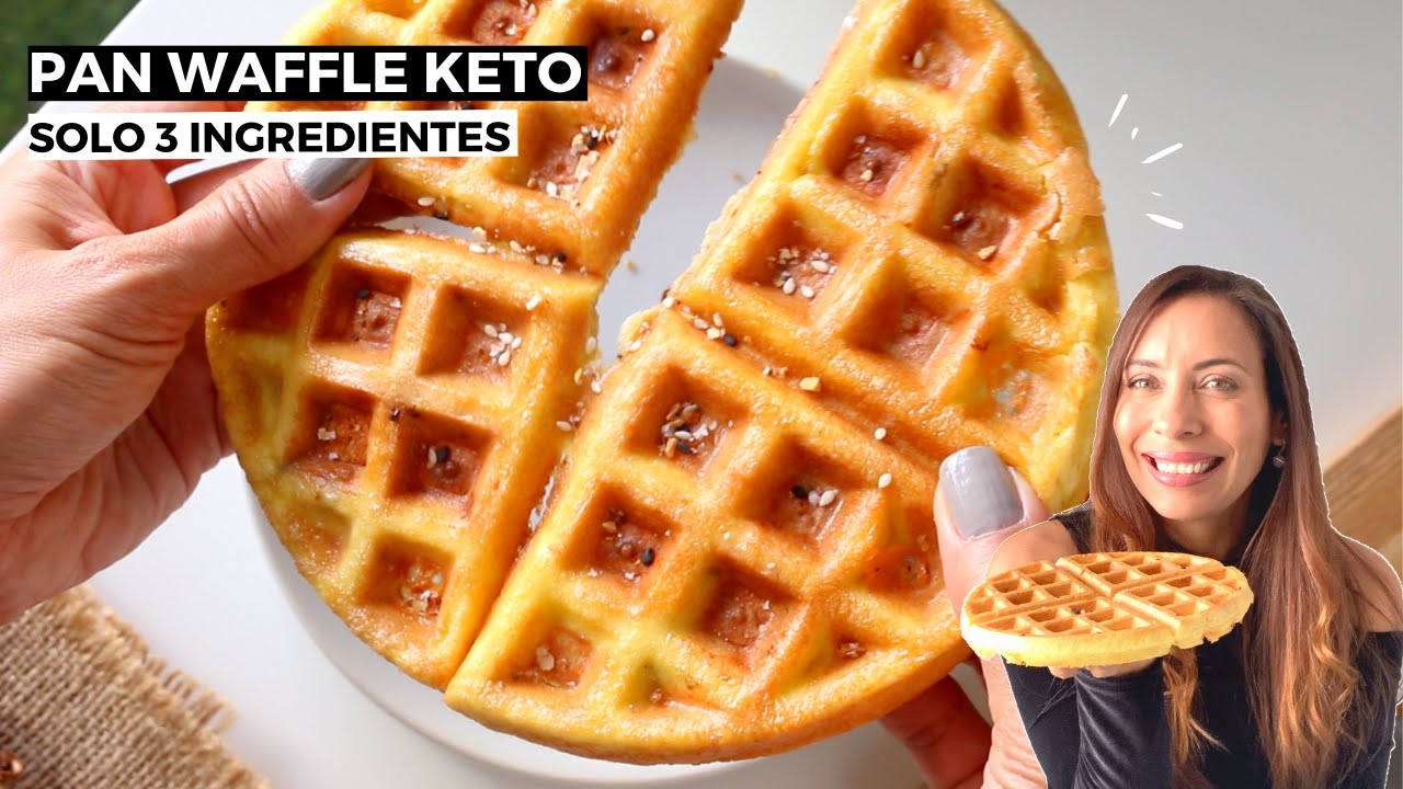No compres mas pan  😱 WAFFLE PAN KETO con 3 ingredientes |Bajo en carbohidratos