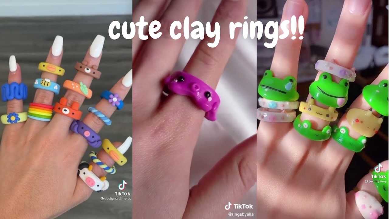 clay ring tutorials *trendy* tiktok compilations