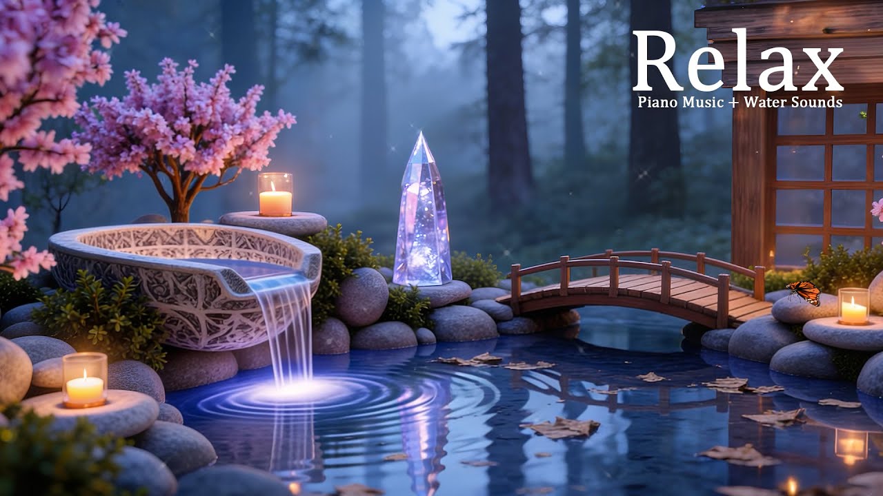 Peaceful Piano with Gentle Water Sounds for Deep Healing – Release Stress and Emotional Fatigue