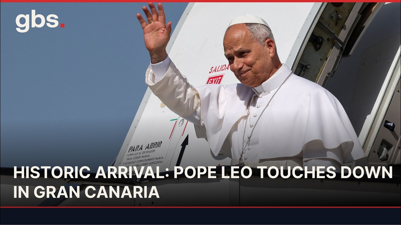 FULL ARRIVAL: Pope Leo Lands in Gran Canaria for Key Migrant Outreach Mission | AC1W