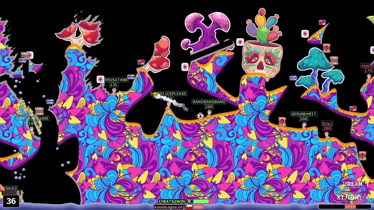 Worms Armageddon - Kaos League S14 - Dream vs StJimmy (Match 157)