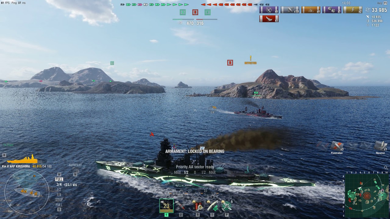 World of Warships - Randoms [ARP Kirishima]