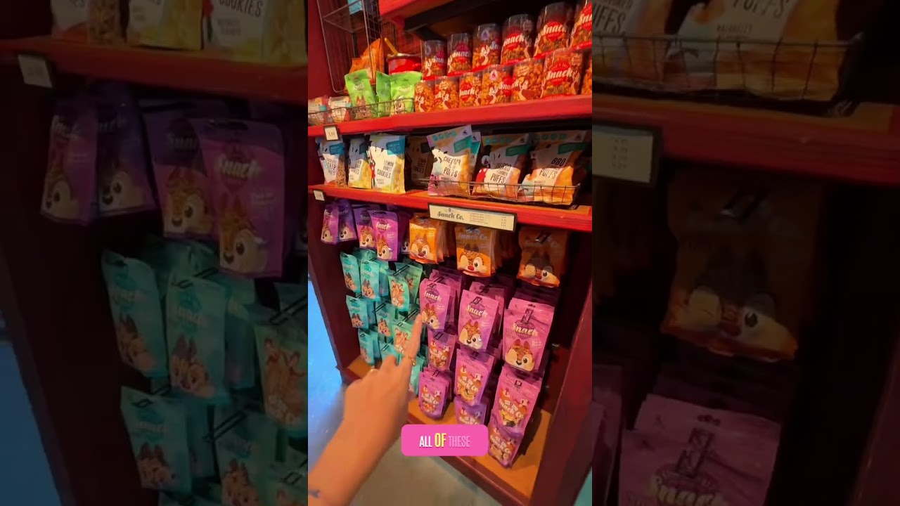 Shops like these at Disney World are such a great place to use up any leftover snack credits you may