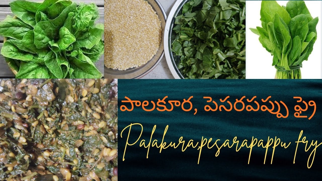పెసరపప్పు, పాలకూర ఫ్రై ఒకసారి ఇలా చేయండి ఈ కాంబినేషన్ లో చేసి రుచి చూడండి || palak moongdal fry