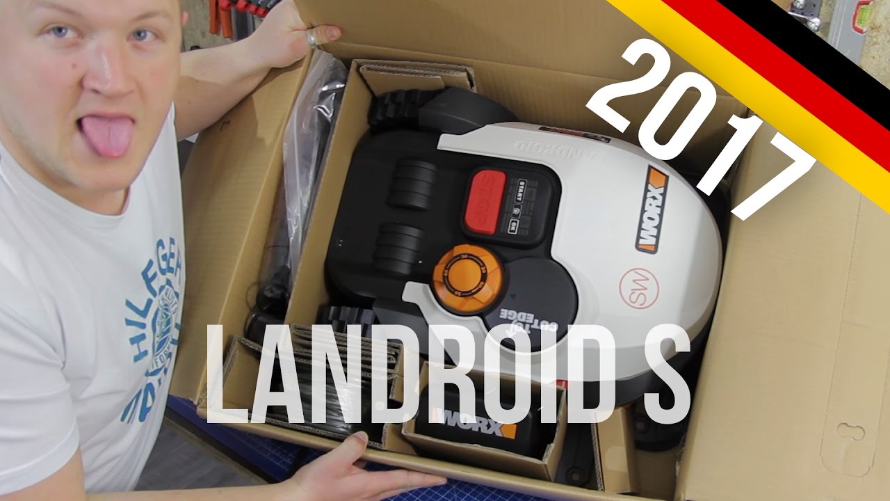 Worx Landroid S Mähroboter - UNBOXING Modell 2017 WR106SI SO500i German