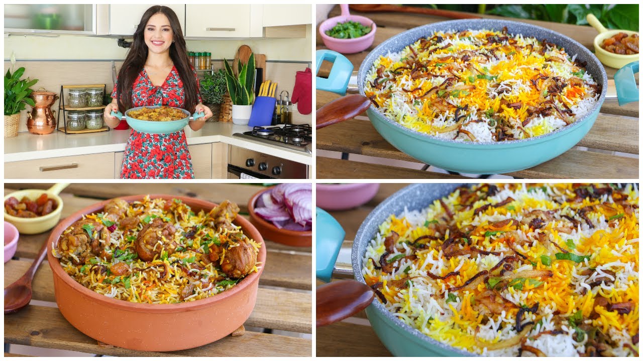 برياني الدجاج الهندي الأصلي بطريقة سهلة جدا والطعم خيالي😋Chicken Biryani