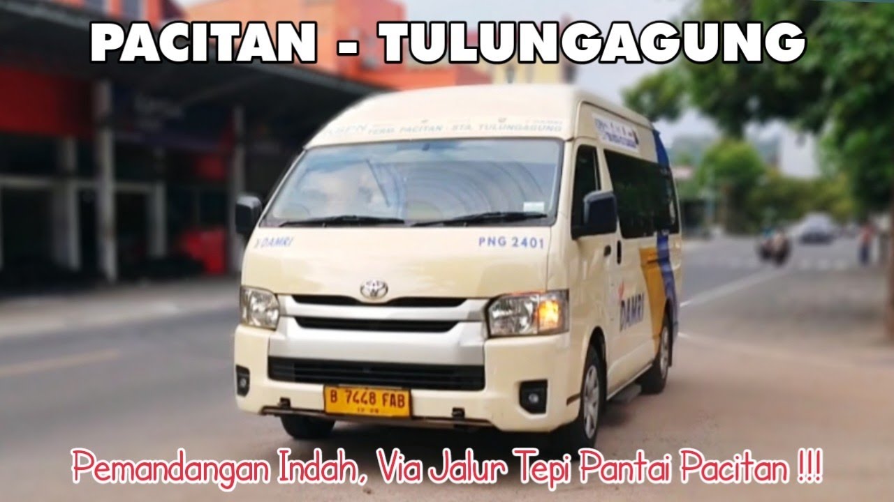 VIA Jalur Tepi Pantai JLS Pacitan !!! Trip DAMRI Pacitan - Tulungagung
