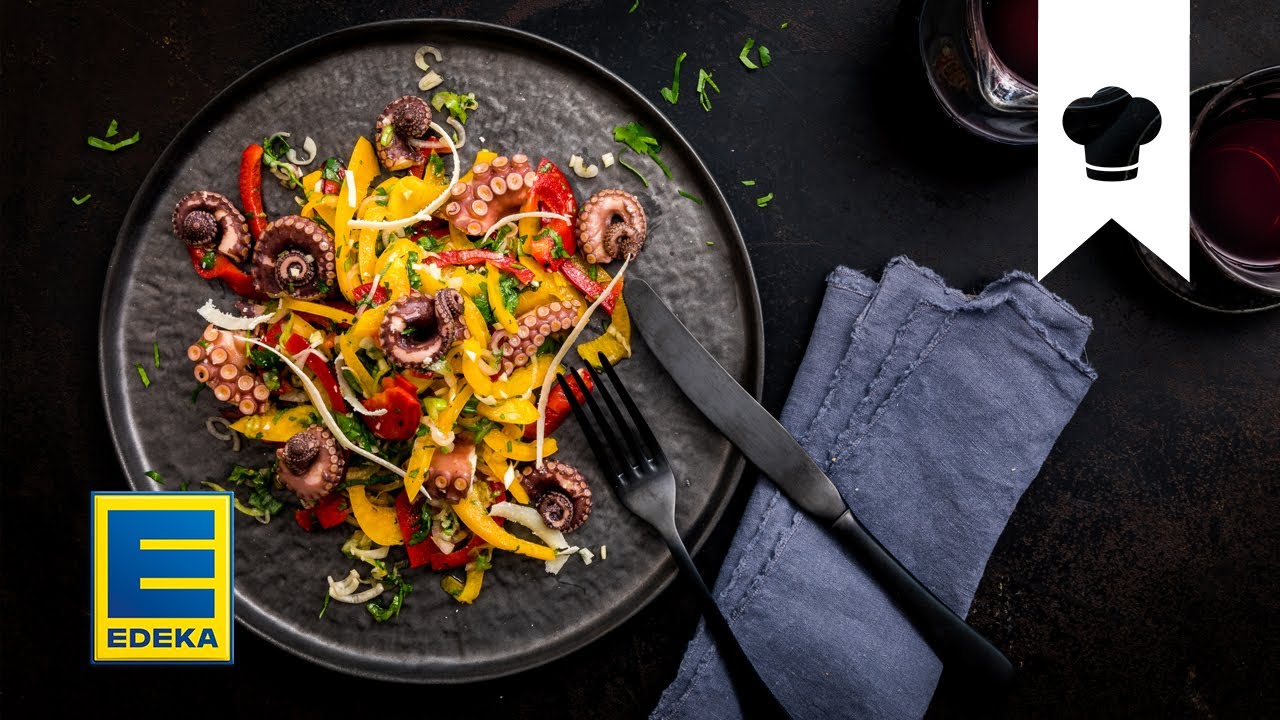 Meeresfrüchtesalat Rezept I Mediterraner Salat mit Oktopus | EDEKA