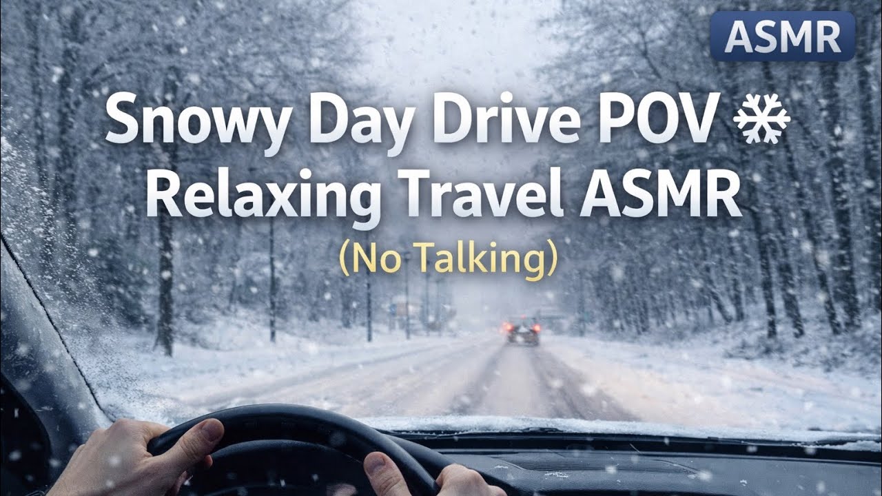 Cozy Snowy Drive 🚗❄️ | Pure Relaxing ASMR/Nederland