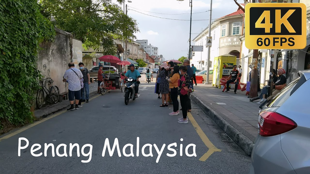 Penang Malaysia 4K Walking Through the Enchanting Streets