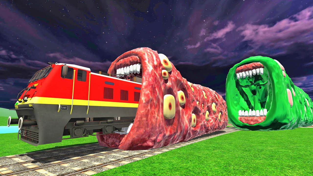Mega Train Eater VS Franklin - INDIAN BIKE DRIVING 3D