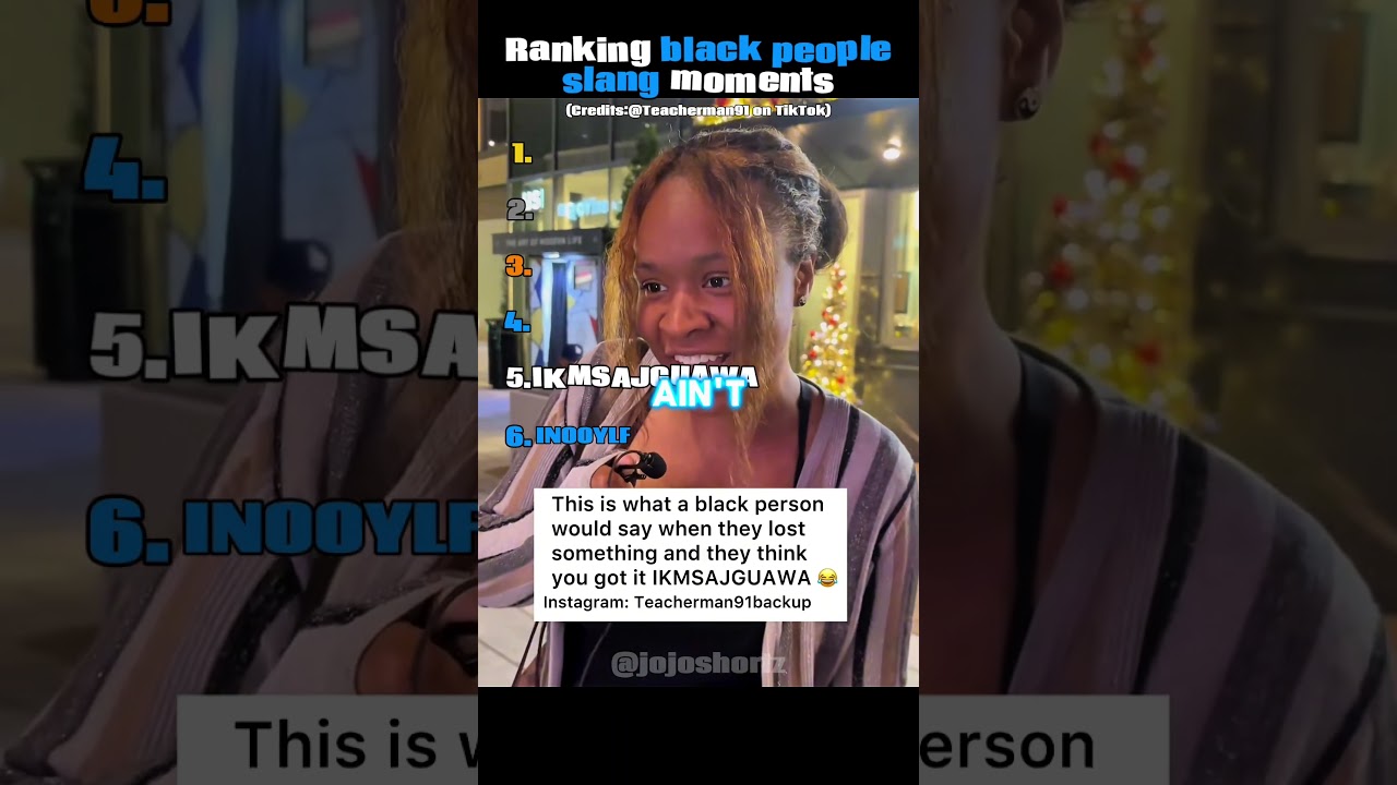 Ranking black people slang moments #shorts