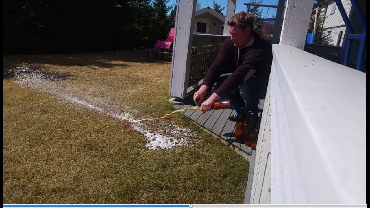 Over Carbonated Beer Explosion &ndash; Bottle Bombs Gone Wrong! 💥