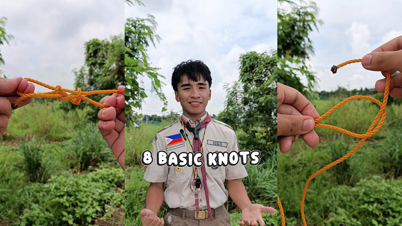 8 BASIC KNOTS FOR SCOUTING 丨8 BASIC KNOTS TUTORIAL