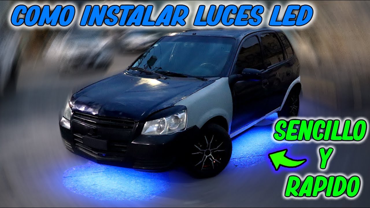🔥Cómo INSTALAR LUCES LED 🟨🟩🟦🟪 a tu AUTO/ INSTALA LUCES RGB DEBAJO de tu CARRO 🚗💥