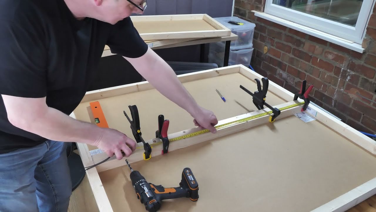 Bar Lane OO gauge modular layout 8x4 TMD Industrial layout Part 1 - Making the Modular Base Boards