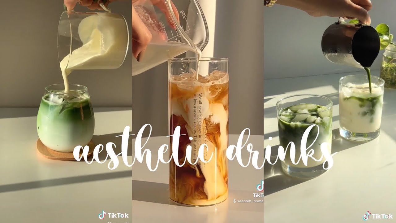 aesthetic drinks from tiktok || homecafe tiktok compilation || ghostmlkq.