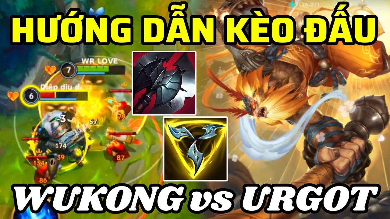 HƯỚNG DẪN KÈO NGỘ KHÔNG vs URGOT TRÊN TOP RANK THÁCH ĐẤU TỐC CHIẾN | ( BULD and RUNES)