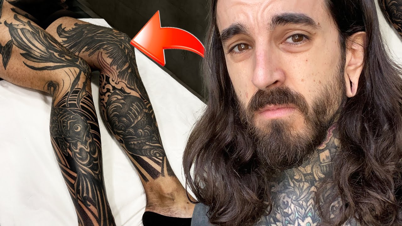 Me TATUÉ las 2 PIERNAS y me DOLIÓ MUCHO 😥