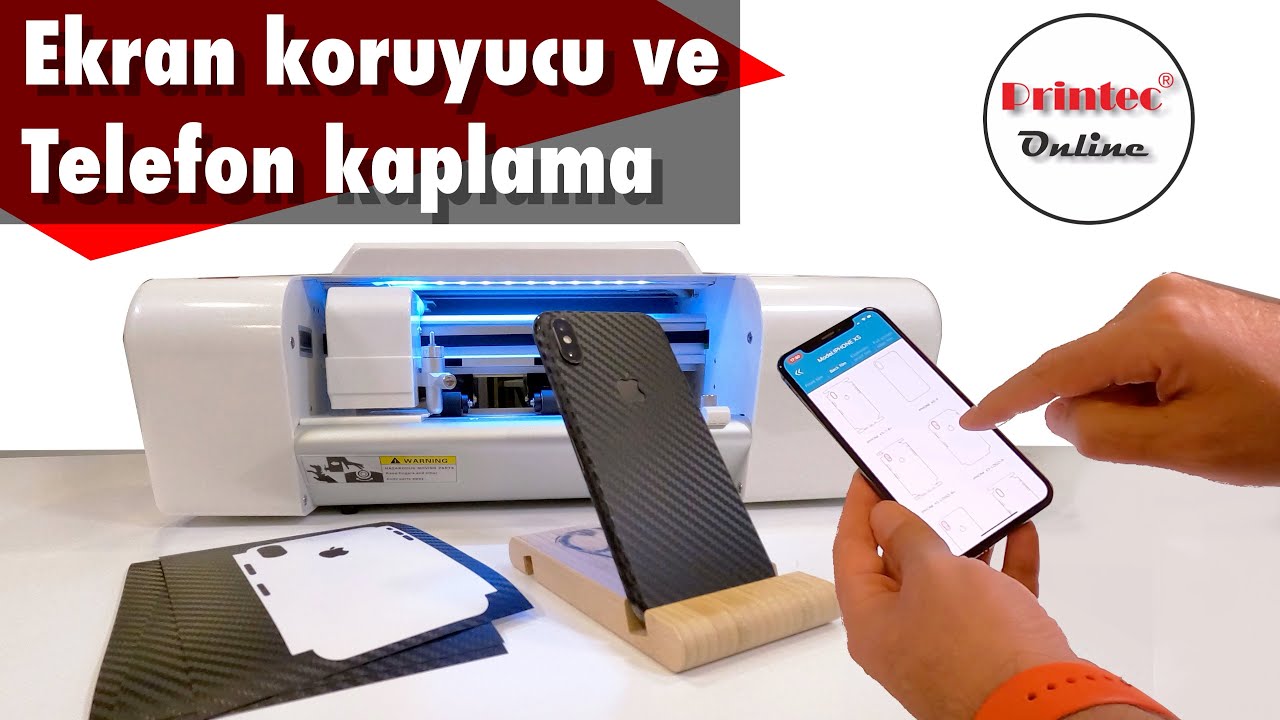 Ekran koruyucu telefon filmi ve özel kesim telefon kaplama nasıl yapılır? Printec Film Cutter