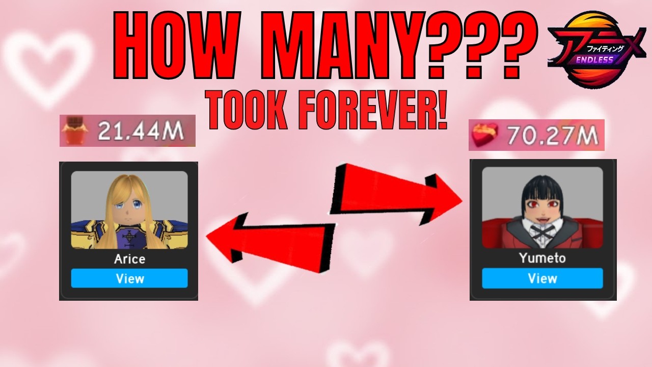 WHAT DO YOU GET FROM 70M HEARTS IN ANIME FIGHTING SIMULATOR ENDLESS??? (This took forever lol)