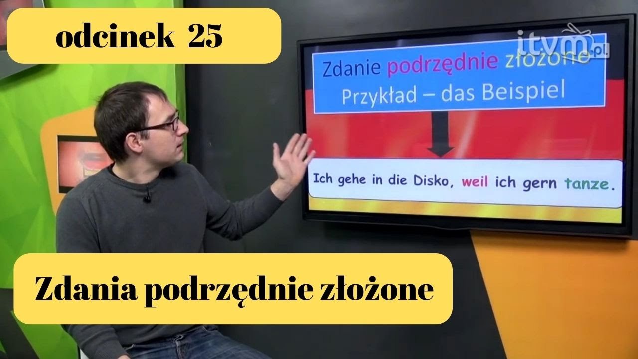 Niemiecki w parę minut 25 - zdania podrzędnie złożone - gerlic.pl