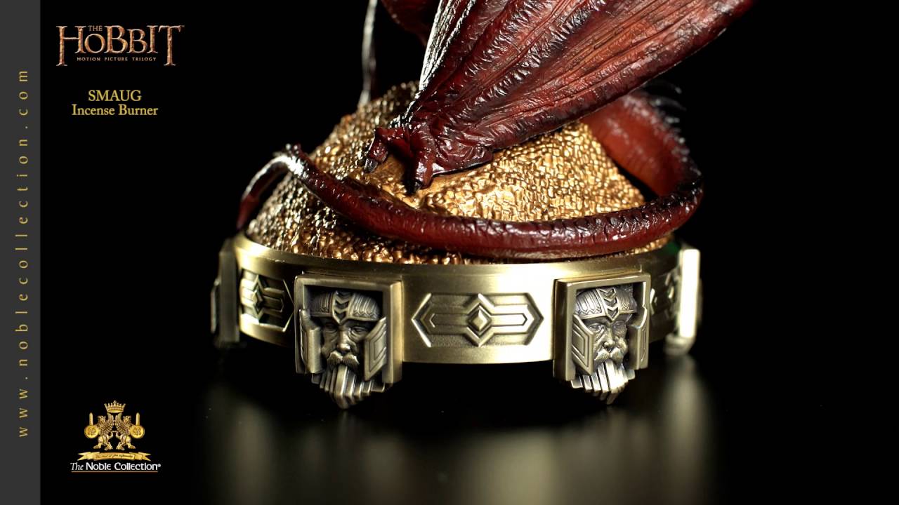 1080 noblecollection hobbit NN7526 smaug incense burner