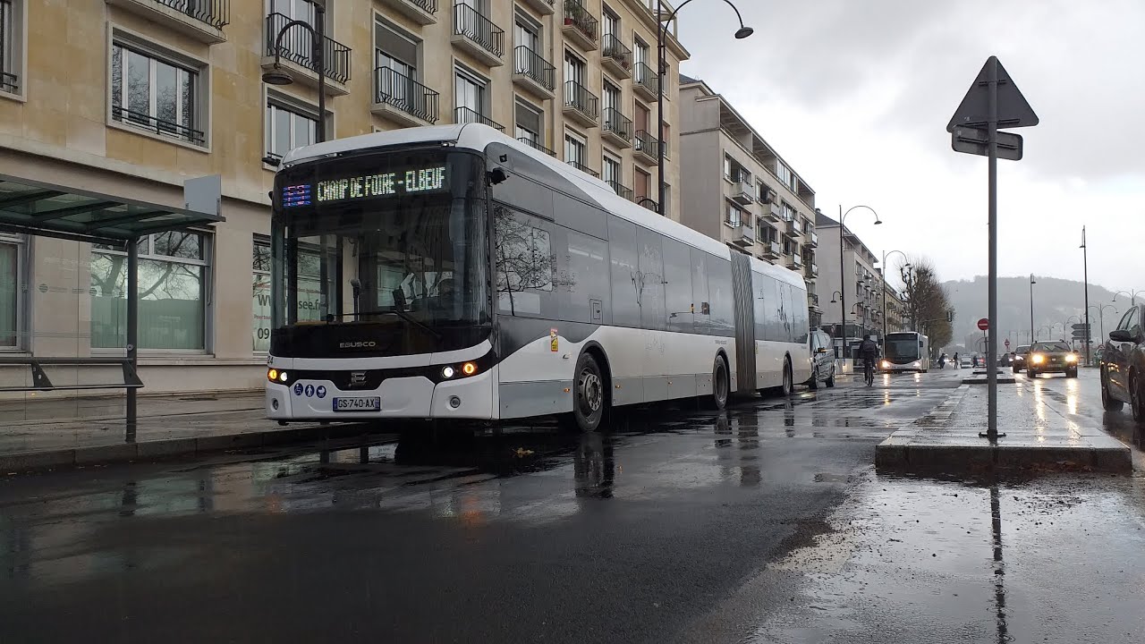 Spot de bus et Tramway à Rouen le 13/12/23