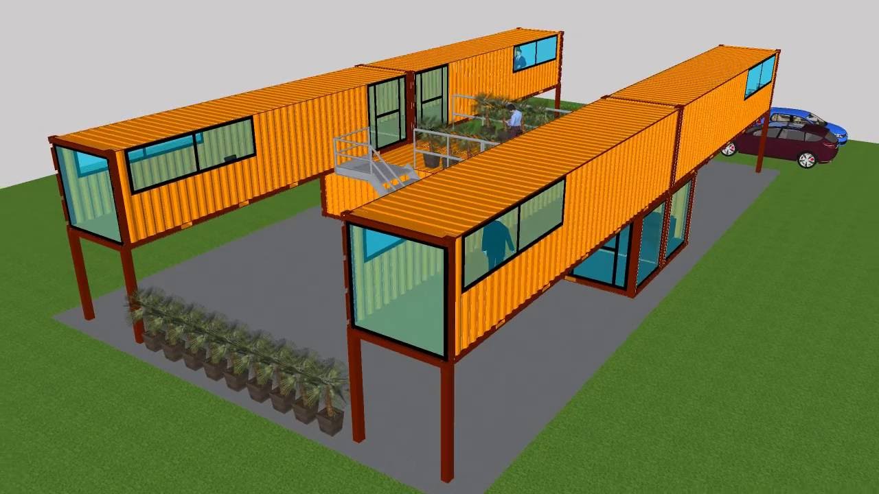Container modificati palazzina appartamenti case hotel motel abitazioni