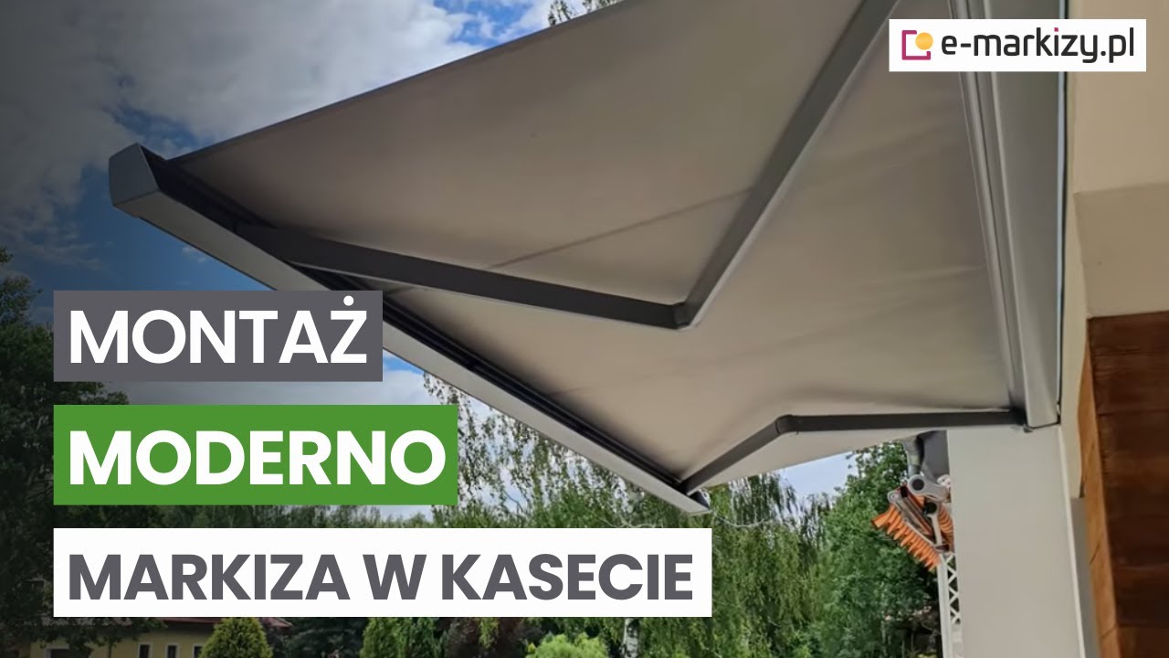 Markiza tarasowa w kasecie Moderno | Montaż | e-markizy.pl