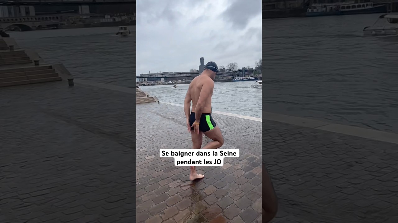 Se baigner dans la Seine pendant les JO #humour #pourtoi #paris